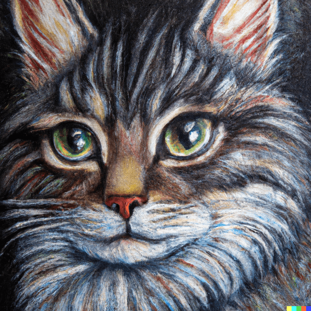 Extremely detailed oil painting of a cat by Von Wright, high definition